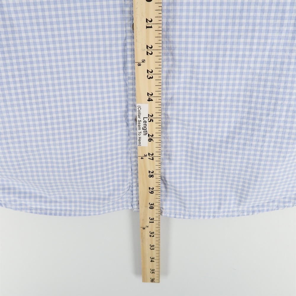 Scotch and Soda Shirt Mens XL Blue Plaid Long Sleeve Roll Tab Cotton Flip Cuff - Picture 11 of 16